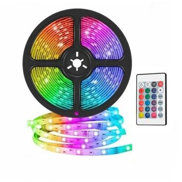 Imagem de Fita Led Strip Lâmpada Rgb Usb 3m Iluminação Fundo Tv, Computador E Setup Gamer Com Controle Remoto