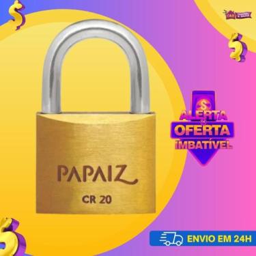 Imagem de Cadeado Papaiz 20mm Latão Maciço , 20mm