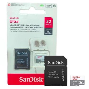 Imagem de Cartão Memória Sandisk Ultra MicroSDHC 32GB 100MBs