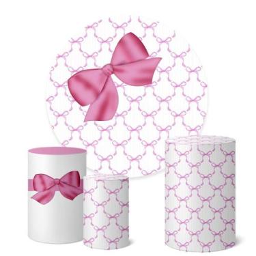 Imagem de Trio Capas Cilindro Painel Redondo 1,50m Laços - Fadrix, K1LAS0006