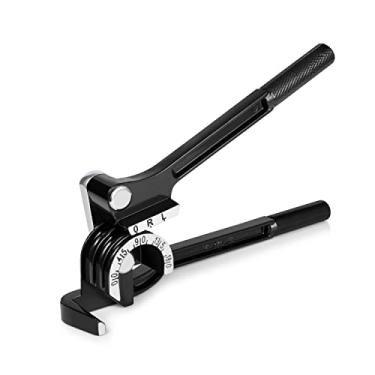 Imagem de Flexzion Ferramenta Dobradora de Tubos - Dobramento manual de tubos OD 3 Tamanho 1/4" 5/16" 3/8" 180 graus Tipo de Alavanca Curva Pesada Cobre Latão Alumínio e Metal Macio para HVAC Água Gás Tubulação