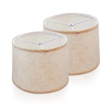 Imagem de CIADAZ Abajur de linho dobrável removível, abajur de mesa caseiro faça você mesmo, acessórios para luz de chão de mesa de cabeceira