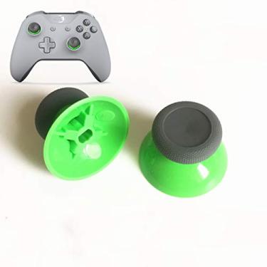 Imagem de 2 peças de boné analógico 3D Joystick para Xbox One Slim Xbox One Xbox One Controle Elite, Verde