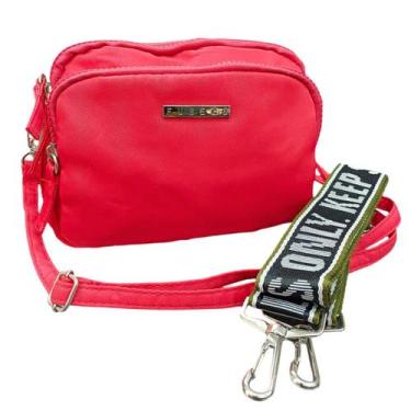 Imagem de Bolsa Transversal com 3 Compartimentos e 2 Alças Prática para o Dia A 