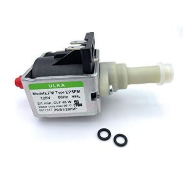 Imagem de MacMaxe ULKA Model E Type EP5FM - Replacement Pump Compatible with Breville Espresso Machine - Solenoid Vibratory Water Pump with 2 O-Ring Seals - 15 Bar Max Pressure, 2/1 Min. On/Off, 120V, 60Hz, 46WQ