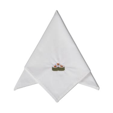 Imagem de Plumasul Guardanapo Bella Mesa Sushi 100% Algodão Cetim 300 fios 40x40cm - Cor Branco