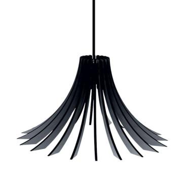 Imagem de Luminária Teto Tipo Pendente Dalia Mdf - Completa Cor: Preta