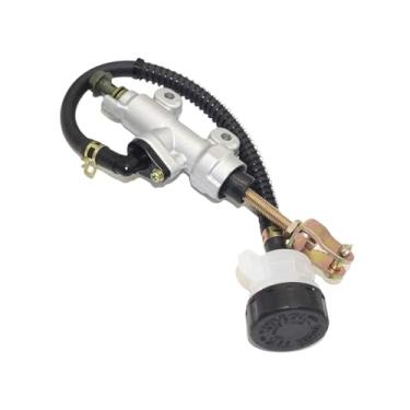 Imagem de MotiveTech Cilindro mestre do freio de pé traseiro, bomba hidráulica com reservatório, freio de pé para bicicleta de areia