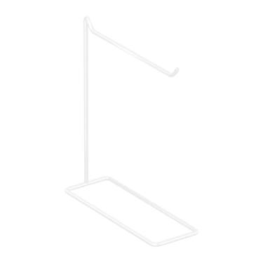 Imagem de Deevoka Suporte de ferro para exibição de joias, organizador de joias leve e estiloso, multifuncional para anéis, bijuterias e colares, Branco