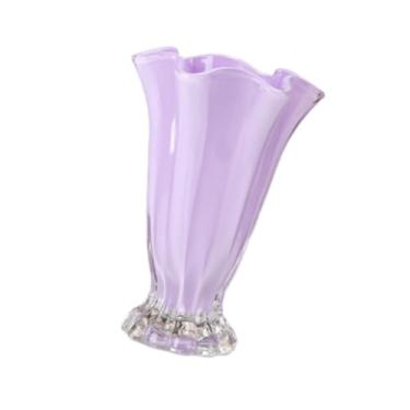 Imagem de IEUDNS Vaso de flores, ornamento decorativo, suporte para flores, vaso de plantas, de plantas hidropônico para sala de jantar, estante, feriado, casamento, Tolet