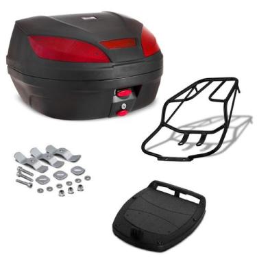 Imagem de Baú 52 Litros Para Moto Com Bagageiro Honda Fan Titan 150 2009 2010 20