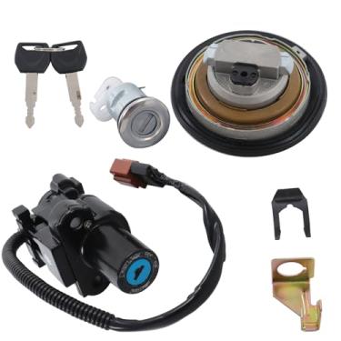 Imagem de ANTUKO Kit de chaves de bloqueio de assento de tampa de gás combustível interruptor de ignição substituição para CBR500R CB500F CB500X 2013-2018