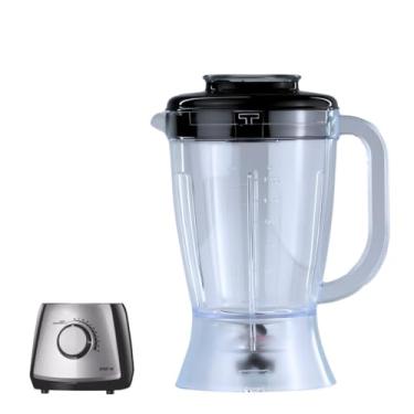 Imagem de Copo de Liquidificador Compatível com Mondial Modelo Eletronic L60 L66 Tampa Preta