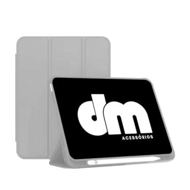 Imagem de Capa Para Xiaomi Redmi Pad Se Tela 8.7 Hibernação + Película DM ACESSÓRIOS (CINZA)