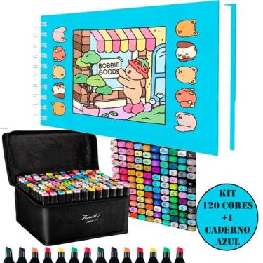 Imagem de Kit 1 Livrinho de Pintura Bobbie Goods + Canetinha 120 Cores - Livro-P