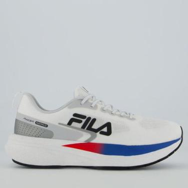 Imagem de Tênis Fila Racer Fastpace Feminino Branco e Azul, 38