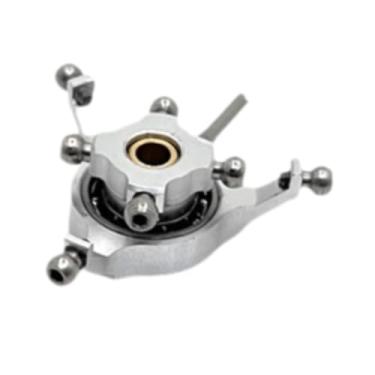 Imagem de Milageto RC Helicóptero Swashplate substitui o modelo de brinquedo de brinquedo de brinquedos de atualização leve da placa transversal para wltoys RC Aircraft, Argent