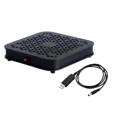 Imagem de Suporte Mac mini, design de mini ventilador de resfriamento, chassi de modificação de vento super forte, equipado com ventilador silencioso de 5,5 polegadas para dissipador de calor e fonte alimentada