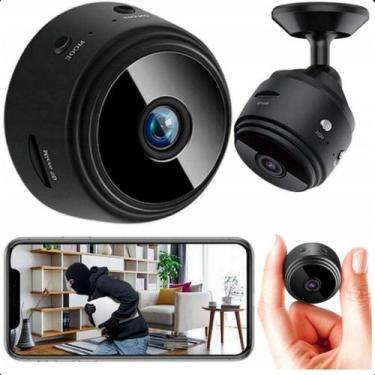 Imagem de Mini câmera espiã A9 visão noturna HD 1080p sensor presença - ROMI