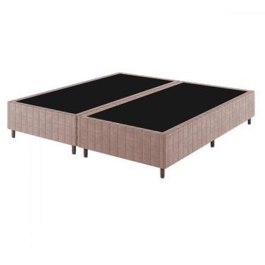 Imagem de Base de Cama Box King Lunare Bordado Rose - Vian