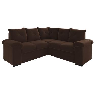 Imagem de Sofá de Canto 5 Lugares Pegasus Veludo Mamflex