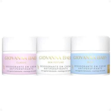 Imagem de Kit Giovanna Baby: 3 Desodorantes em Creme Antiperspirante 55g
