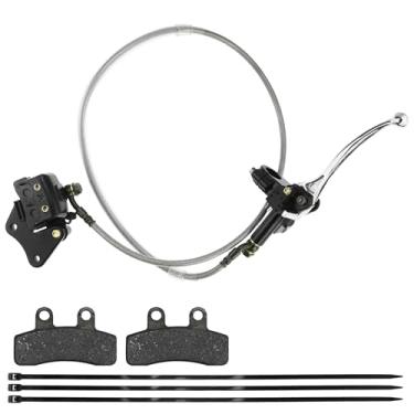 Imagem de PRO BAT Sistema mestre de cilindro de pinça de freio dianteiro hidráulico com pastilha de freio para 50cc 70cc 90cc 110cc 125cc SSR Apollo Chinese Pit Trail Pro Dirt Bike, preto