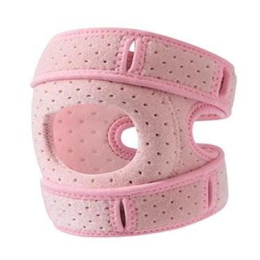 Imagem de RNXRZANK Joelheira Ajustável, Flexível, Faixa Patelar, Estabilizador, Suporte de Joelho para Corrida, Levantamento de Peso, Esportes, Atletismo, Rosa, Crianças