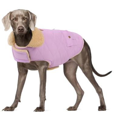 Imagem de Jaqueta de inverno para cães extragrande, casacos de clima frio à prova de vento para animais de estimação, jaqueta de neve, Golden Retriever, Labrador Retriever, Husky, lilás GG