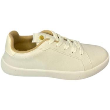 Imagem de Tênis Moleca Casual Feminino Estiloso e Confortável, Branco, 37