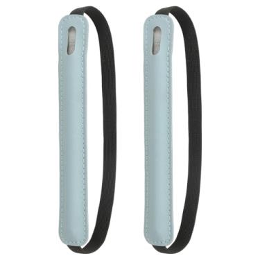 Imagem de PATIKIL 2 peças de suporte de caneta para tablet, capa universal retrátil para caneta, estojo elástico, bolso para lápis, bolsa protetora para tablet, notebook, azul claro