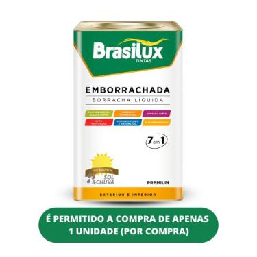 Imagem de Borracha liquida hidro brasilux 18 litros varias cores, Algodão Cinzen