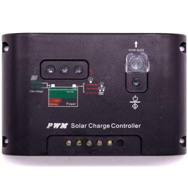 Imagem de Controlador Carga 20A 12V/24V Regulador Sistema Painel Solar GT285 - L