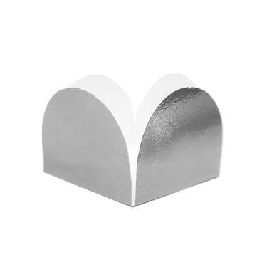 Imagem de Forminha 4 Petalas Metal Prata C/50 Marques