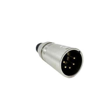 Imagem de Kit 04 Conectores Xlr Hjh Macho 5 Pinos Hx010