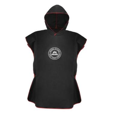 Imagem de Colaxi Poncho de microfibra com capuz para troca de roupa de mergulho, resistente, multifuncional, essencial, secagem rápida, absorvente para natação, Preto