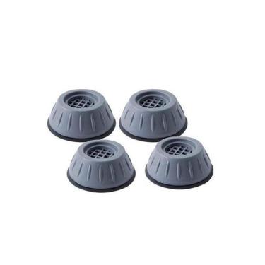 Imagem de Kit 4 Suporte Pé Nivelador Anti-Ruído Silicone Maquina - Mare Vendas