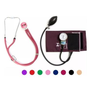 Imagem de Kit Ap. Pressão Esfigmomanômetro + Estetoscópio Pa Med - P. A. MED, Vi