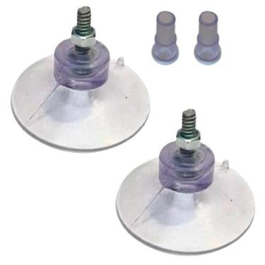 Imagem de Kit 2 Ventosas De 40Mm (4 Cm) Pvc C/Parafuso,Porca E Selante - H Plást