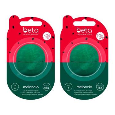 Imagem de Kit 2 Hidratante Labial Beta Melancia FPS 6 9,5g