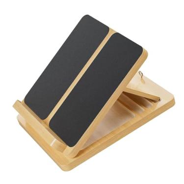 Imagem de KiBcsLic Prancha inclinada, apoio para os pés, exercício multifuncional para pernas, cunha para agachamento, maca de panturrilha para treino, esportes,