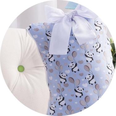 Imagem de Almofada para amamentação bebê - menino urso bexiga - MEDINA CONFECÇÕE