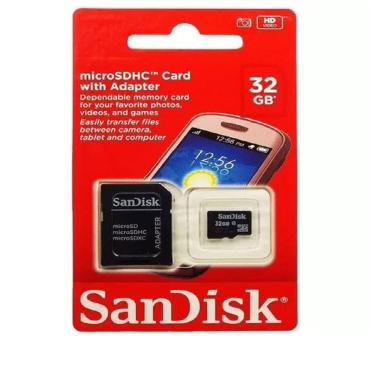 Imagem de Cartão De Memória 32Gb Micro Sd Sdhc Sandisk Classe 4