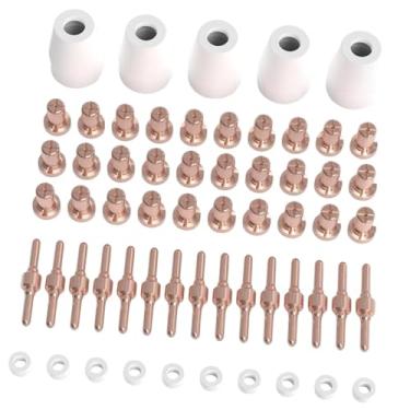 Imagem de harayaa 60 Peças de Acessórios Consumíveis para Eletrodos de Corte de Plasma, Montagem de Ar Confiável