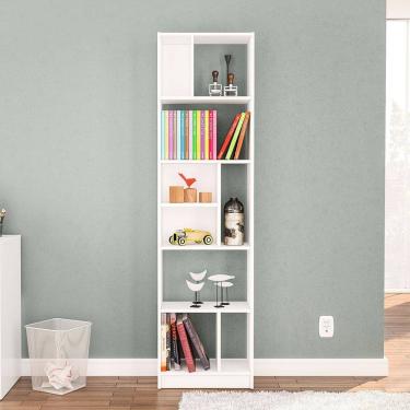 Imagem de Estante 160007 Alta 9 Nichos Branco Politorno Móveis