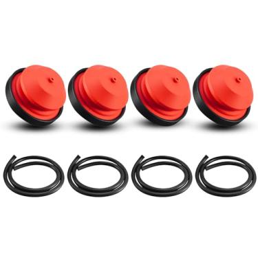 Imagem de 4 peças de primeira lâmpada adequada para Tecumseh 951-10888A 570682A 751-10639 MTD Yard Machine Lançador de neve, kit de linha de combustível de bomba de lâmpada primária substitui 951-10639A 951