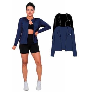 Imagem de Kit 2 Casacos Camisas Sem zíper com Proteção UV Feminino-Feminino