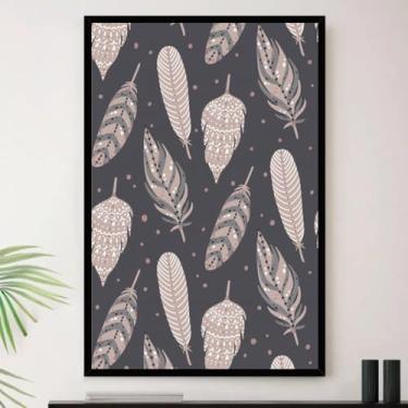 Imagem de Genérico, Quadro Folha Seca Colorido Sala Decorativo A3 35x45cm