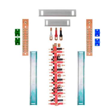 Imagem de Kit Barramento Trifásico Padrão Cemar 100A para 34 Circuitos com Termo