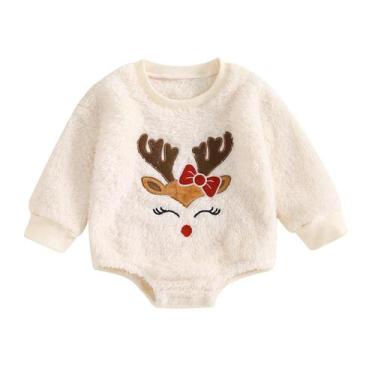 Imagem de Roupas, Biayxms, moletons, macacão, macacão, Papai Noel, 0 a 6 meses